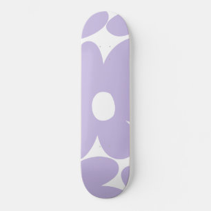 Skateboard Fleurs de marguerite rétro en lavande #1 #floral #