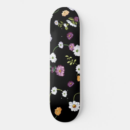 Skateboard Fleurs de printemps, Nature (Recto)