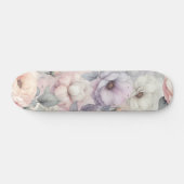 Skateboard Fleurs de rose élégantes (Horz)