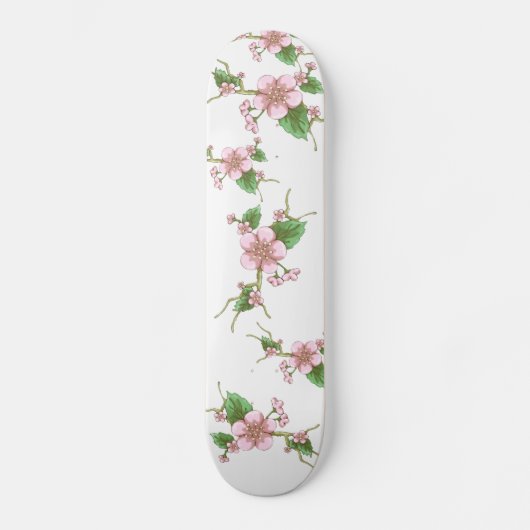 Skateboard Fleurs de Sakura (Recto)