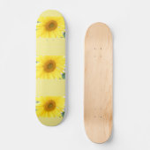 Skateboard Fleurs de soleil (Recto)