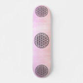 Skateboard FLEURS DE VIE - Symbole de géométrie sacrée plan 1 (Devant)
