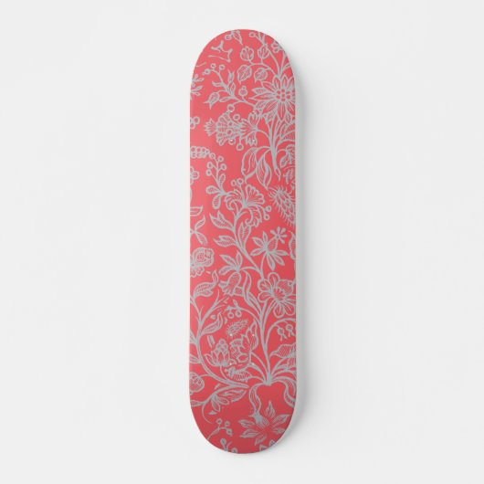 Skateboard Fleurs décoratives 9 (Devant)