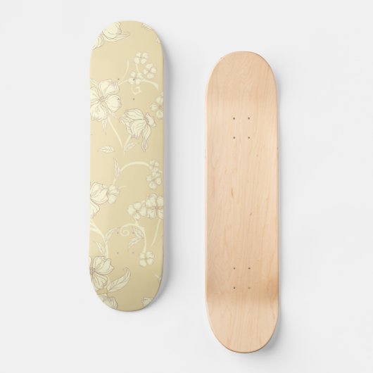 Skateboard Fleurs déplaisantes Motif 8 (Recto)