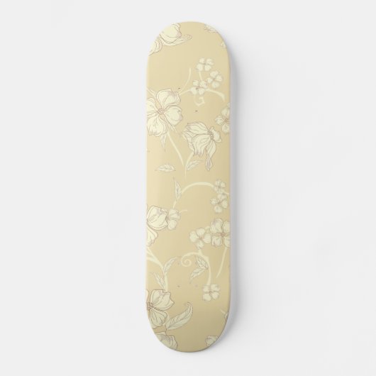 Skateboard Fleurs déplaisantes Motif 8 (Recto)