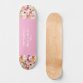 Skateboard Fleurs en Harmonie : Symphonie des couleurs (Recto)
