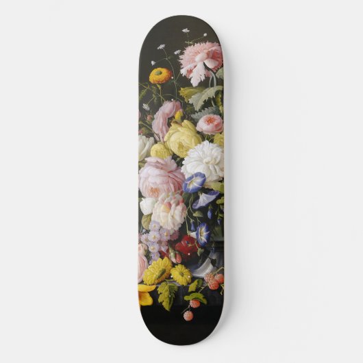 Skateboard Fleurs et fruits vintages (Recto)