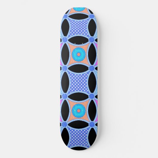 Skateboard Fleurs et Motifs (Recto)