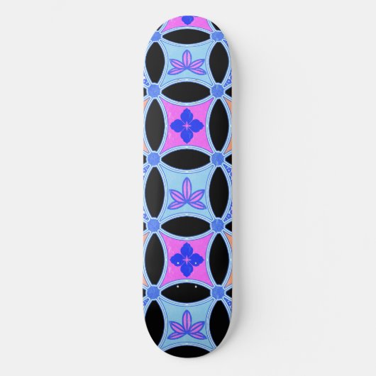 Skateboard Fleurs et Motifs (Recto)
