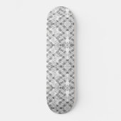 Skateboard Fleurs et rayures monogrammes chic (Recto)