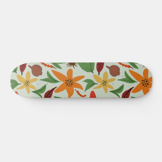 Skateboard Fleurs exotiques (Horz)