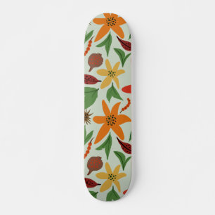 Skateboard Fleurs exotiques