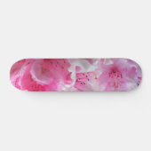 Skateboard Fleurs florales roses tombées (Horz)