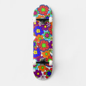 Skateboard Fleurs Hippy Retro (Recto)