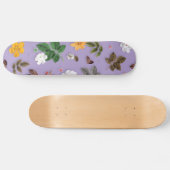 Skateboard Fleurs jaunes et roses blanches 21 (Horz)