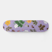 Skateboard Fleurs jaunes et roses blanches 21 (Horz)