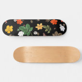 Skateboard Fleurs jaunes et roses blanches 8 (Horz)