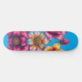 Skateboard Fleurs personnalisées (Horz)
