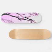 Skateboard Fleurs pourpres de cerise (Horz)