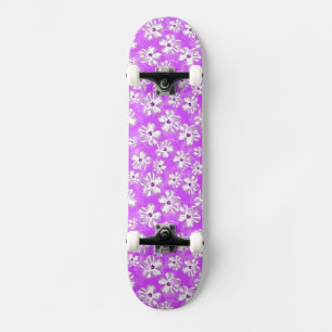 Skateboard Fleurs pourpres de ketmie