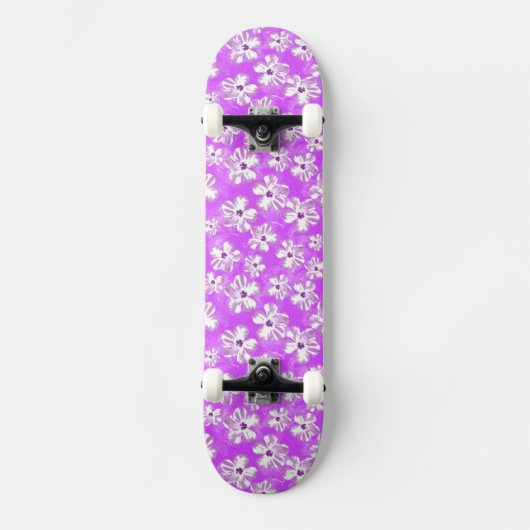 Skateboard Fleurs pourpres de ketmie (Recto)