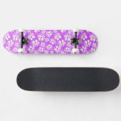 Skateboard Fleurs pourpres de ketmie (Horz)