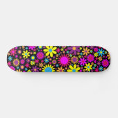 Skateboard Fleurs psychédéliques dynamiques en Bloom-67566 (Horz)