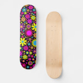 Skateboard Fleurs psychédéliques dynamiques en Bloom-67566 (Recto)