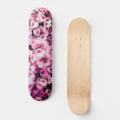 Skateboard Fleurs roses (Recto)