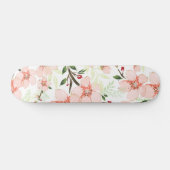 Skateboard Fleurs roses (Horz)