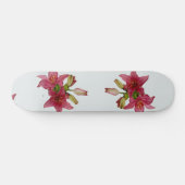 Skateboard Fleurs roses attrayantes (Horz)