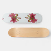 Skateboard Fleurs roses attrayantes (Horz)