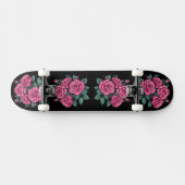 Skateboard Fleurs roses roses (Horz)
