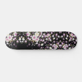 Skateboard Fleurs roses tombantes en cascade (Horz)