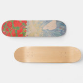 Skateboard Fleurs Rouges (Horz)