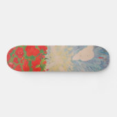 Skateboard Fleurs Rouges (Horz)
