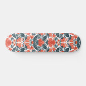 Skateboard Fleurs rouges décoratives (Horz)