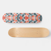 Skateboard Fleurs rouges décoratives (Horz)