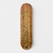 Skateboard Fleurs sur la marque Wood Dd (Recto)
