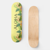 Skateboard Fleurs Tropicales Aloha (Recto)