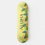 Skateboard Fleurs Tropicales Aloha (Recto)