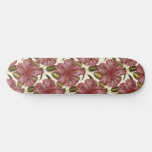 Skateboard Fleurs tropicales sans couture motif | fleurs roug (Horz)