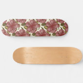 Skateboard Fleurs tropicales sans couture motif | fleurs roug (Horz)