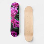 Skateboard Fleurs tulipes roses (Recto)