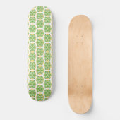 Skateboard Fleurs Vertes, Motif De Fleurs, Modèle Floral (Recto)