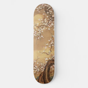 Skateboard Fleurs vintages de prunes japonaises au clair de l