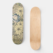 Skateboard Fleurs vintages illustrées (Recto)