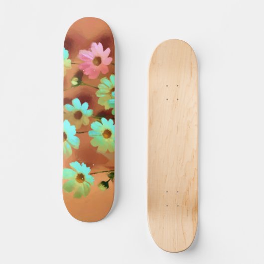 Skateboard Fleurs Zinnia Elegans (Recto)
