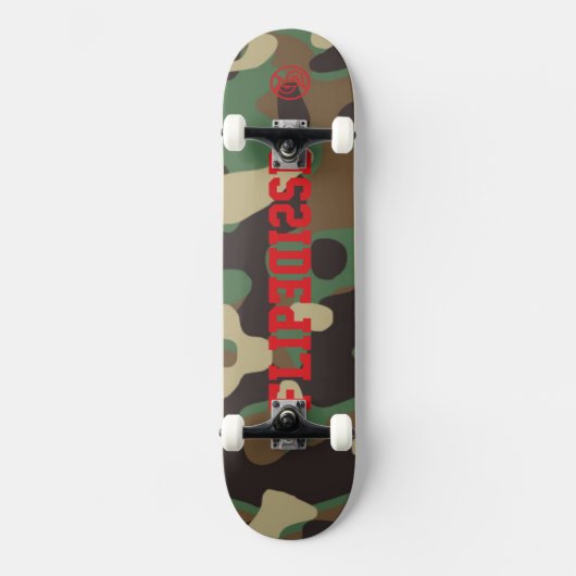 Skateboard Flip Side Pour Les Véritables Skateboarders Camo (Recto)