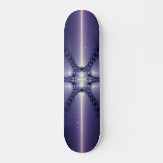 Skateboard Flocon de neige bleu (Devant)